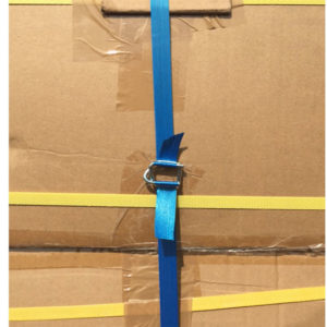 Blue Coloured Hot Melt Strap boxes application image