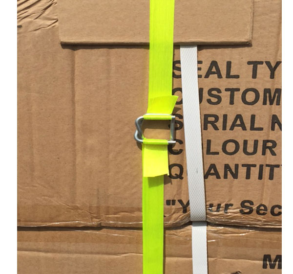 Yellow Coloured Hot Melt Strap box application image